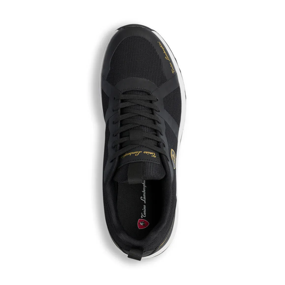 Sneakers nere da Uomo con logo dorato laterale Tonino Lamborghini