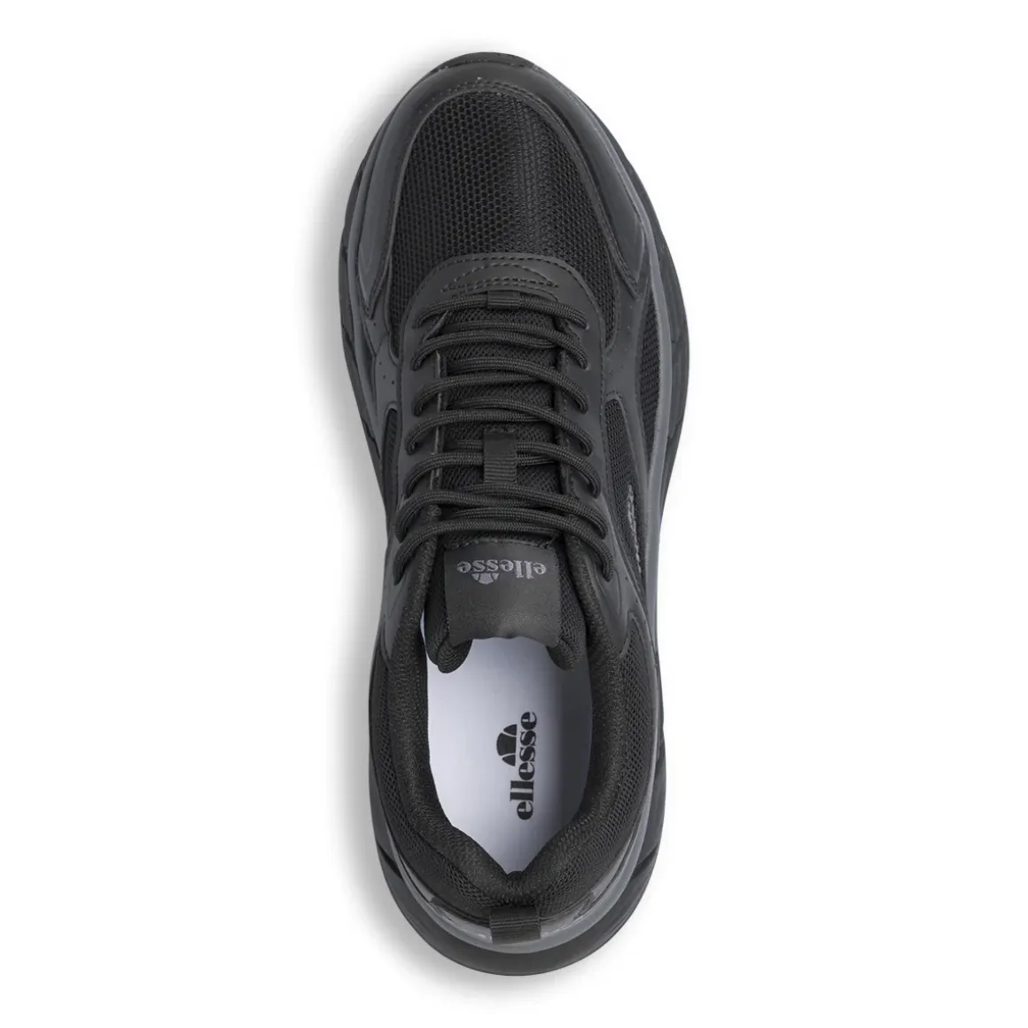 Sneakers nere da Uomo in mesh con suola spessa in gomma Ellesse