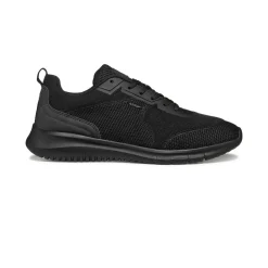 Sneakers nere da Uomo in tessuto traforato e suola traspirante Geox