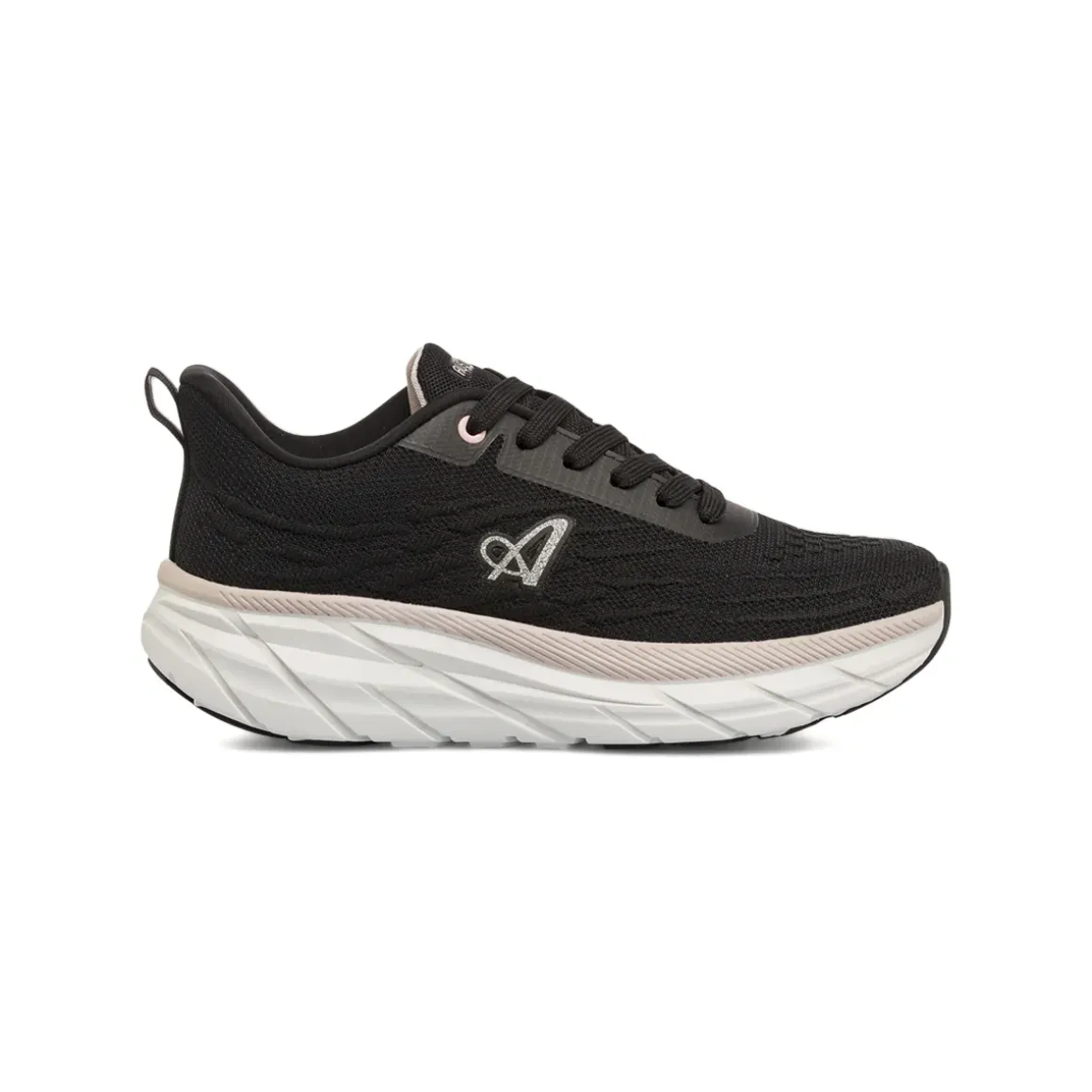 Sneakers Nere Donna in mesh con logo glitter e suola chunky Australian