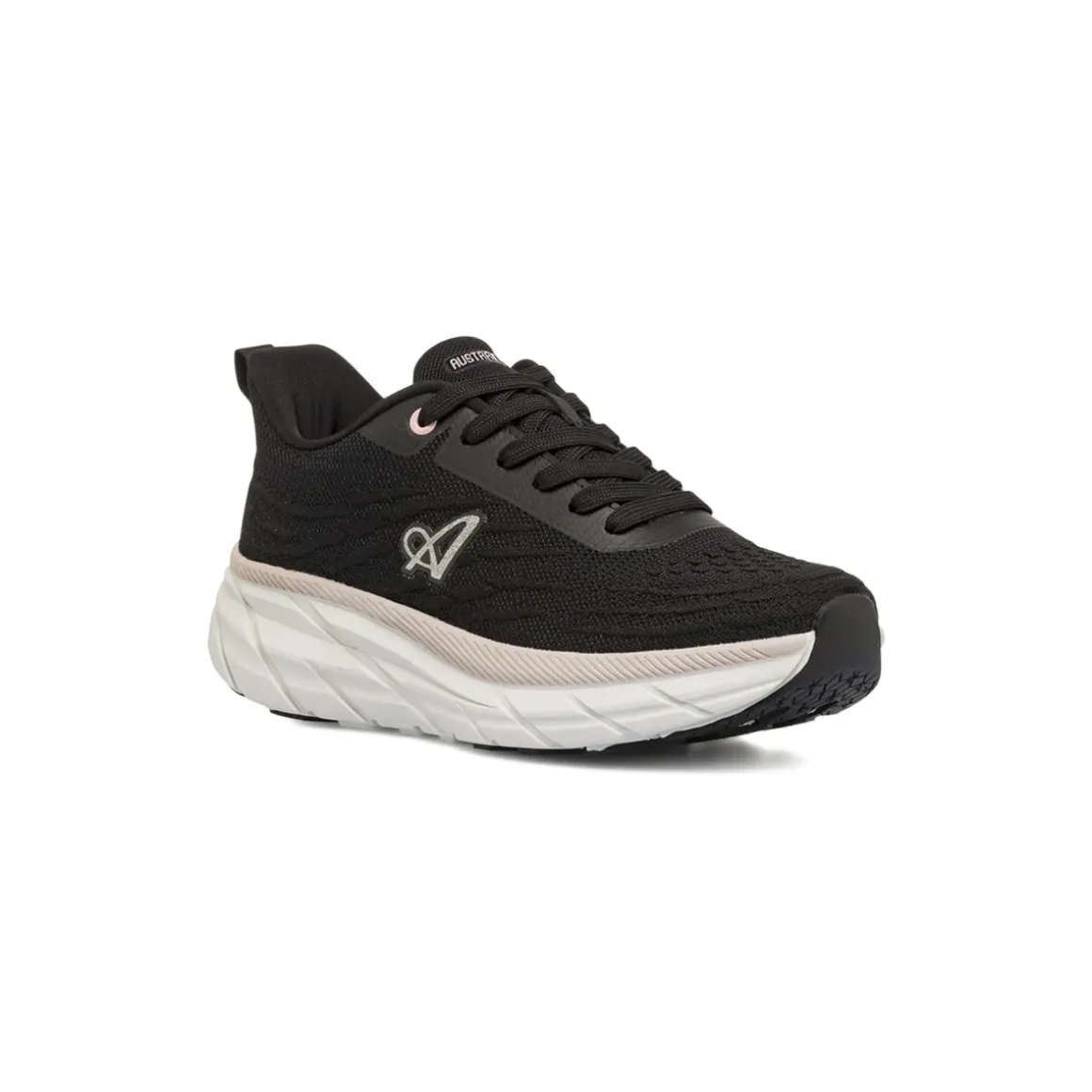 Sneakers Nere Donna in mesh con logo glitter e suola chunky Australian