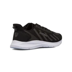 Sneakers nere e grigie da Uomo in tessuto con logo Ducati