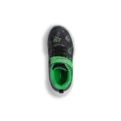 Sneakers nere e verdi da Bambino con luci e stampa Minecraft
