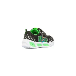 Sneakers nere e verdi da Bambino con Luci nella suola Minecraft