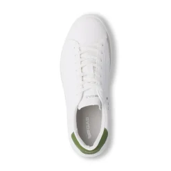 Sneakers platform bianche da Uomo con dettaglio verde militare Gas