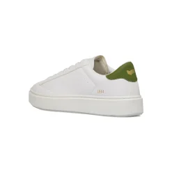 Sneakers platform bianche da Uomo con dettaglio verde militare Gas