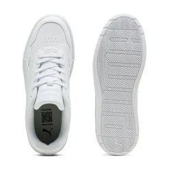 Sneakers platform bianche da donna con logo Puma Court Lally Skye