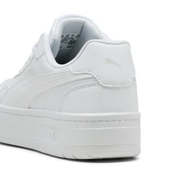 Sneakers platform bianche da donna con logo Puma Court Lally Skye