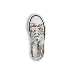 Sneakers platform da Bambina bianche con stampa graffiti Dimensione Danza