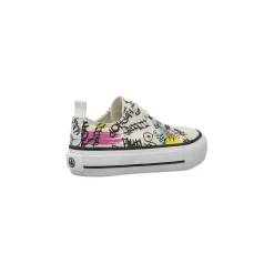 Sneakers platform da Bambina bianche con stampa graffiti Dimensione Danza