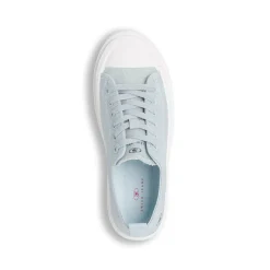 Sneakers platform da donna azzurre in tela Swish Jeans
