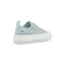Sneakers platform da donna azzurre in tela Swish Jeans