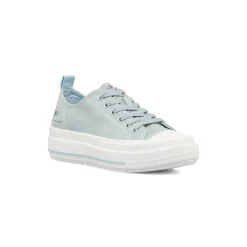 Sneakers platform da donna azzurre in tela Swish Jeans