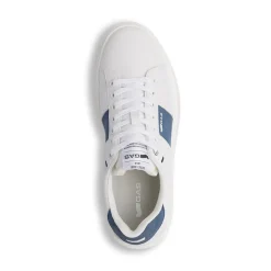Sneakers platform da Uomo bianche con dettagli blu e con logo Gas