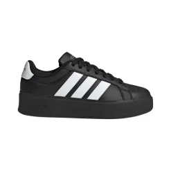 Sneakers platform nere da Donna con logo bianco adidas Streettalk