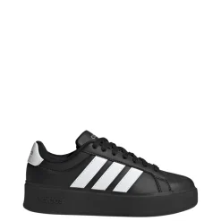 Sneakers platform nere da Donna con logo bianco adidas Streettalk