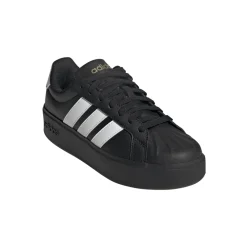 Sneakers platform nere da Donna con logo bianco adidas Streettalk