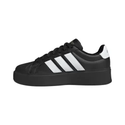 Sneakers platform nere da Donna con logo bianco adidas Streettalk