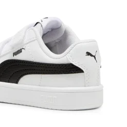 Sneakers primi passi bambino e bambina bianche con dettaglio nero Puma Rickie Classic