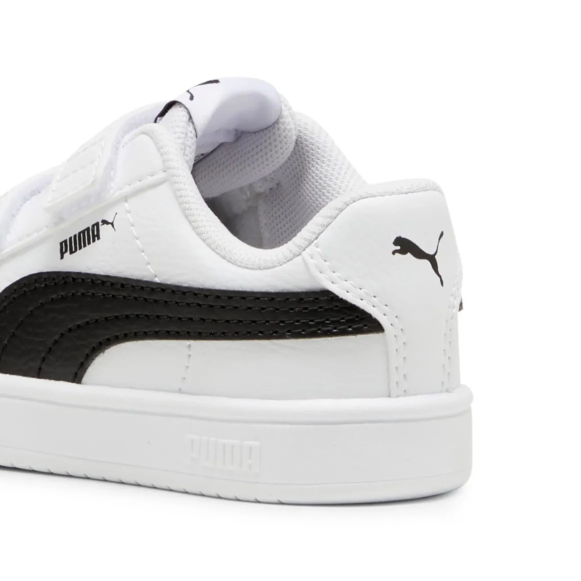 Sneakers primi passi bambino e bambina bianche con dettaglio nero Puma Rickie Classic