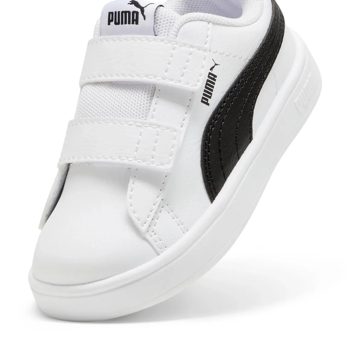 Sneakers primi passi bambino e bambina bianche con dettaglio nero Puma Rickie Classic
