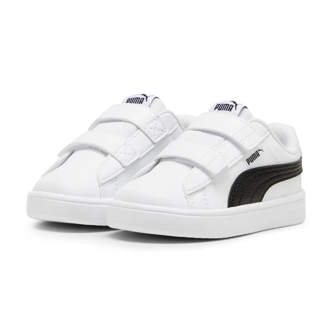 Sneakers primi passi bambino e bambina bianche con dettaglio nero Puma Rickie Classic