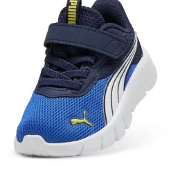 Sneakers primi passi bambino Puma FlexFocus in tessuto mesh blu e azzurro