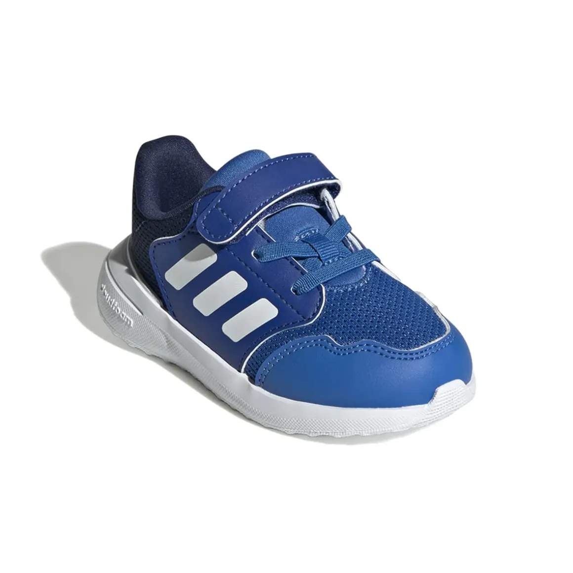 Sneakers primi passi bambino blu e bianche con logo adidas Tensaur Run 3.1