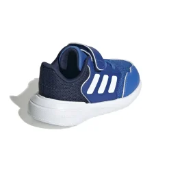 Sneakers primi passi bambino blu e bianche con logo adidas Tensaur Run 3.1