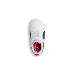 Sneakers primi passi bambino bianche con dettagli blu Puma Rickie