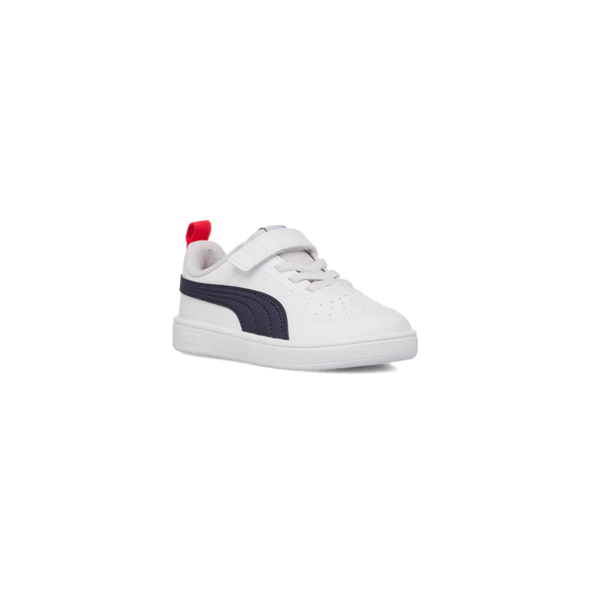 Sneakers primi passi bambino bianche con dettagli blu Puma Rickie