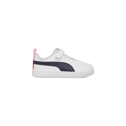 Sneakers primi passi bambino bianche con dettagli blu Puma Rickie
