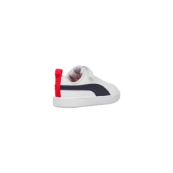 Sneakers primi passi bambino bianche con dettagli blu Puma Rickie