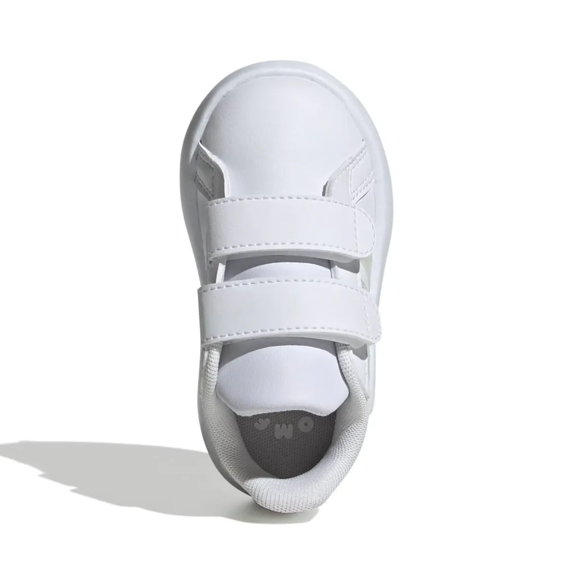Sneakers primi passi bianche da bambina con dettagli iridescenti adidas Grand Court 2.0 CF I