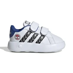 Sneakers primi passi bianche da bambino con stampa Spiderman adidas Grand Court CF I