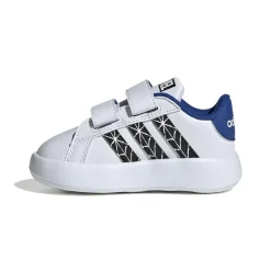 Sneakers primi passi bianche da bambino con stampa Spiderman adidas Grand Court CF I