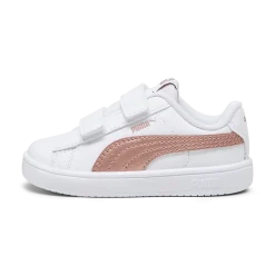Sneakers primi passi bianche da bambina con logo oro rosa Puma Rickie Classic V Inf