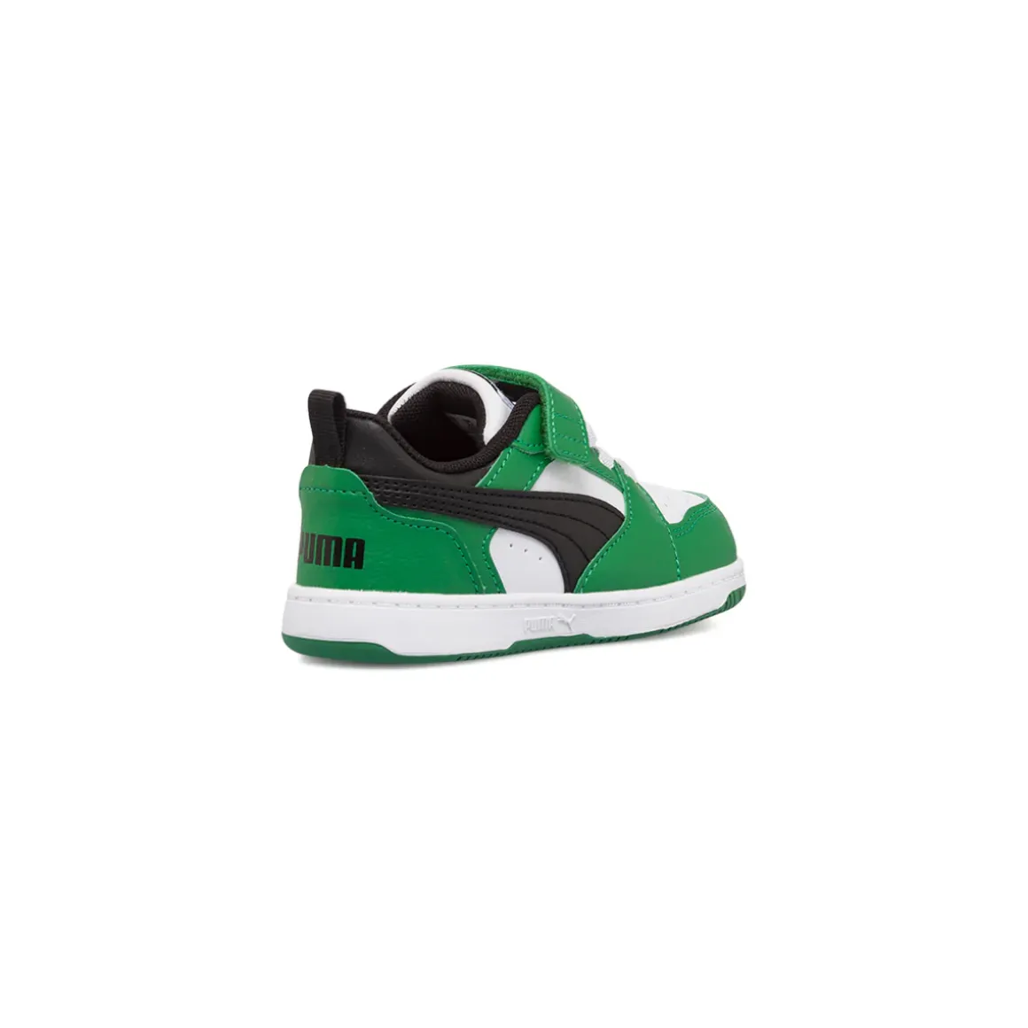 Sneakers primi passi bianche e verdi da bambino Puma Rebound V6 Lo AC+ Inf