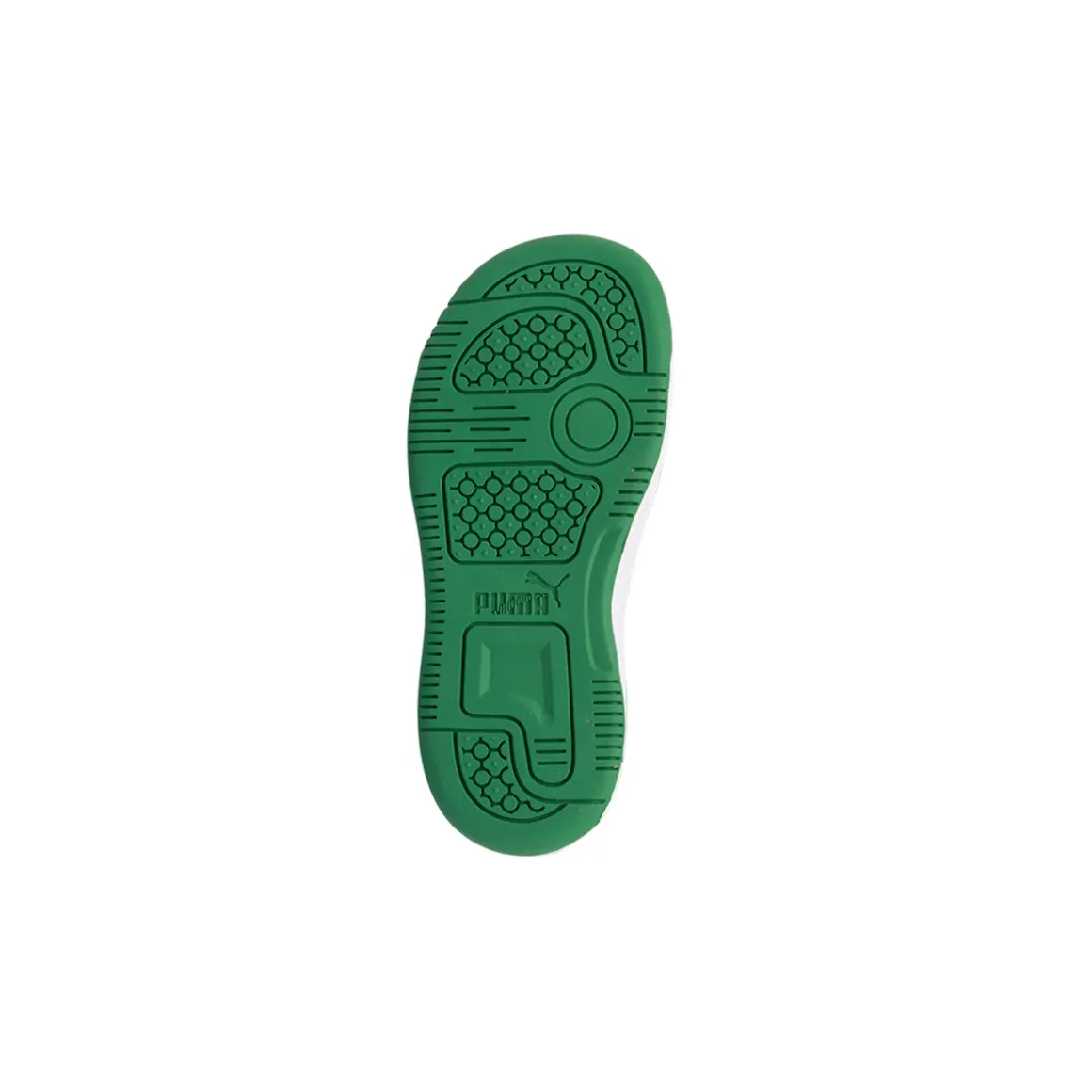Sneakers primi passi bianche e verdi da bambino Puma Rebound V6 Lo AC+ Inf