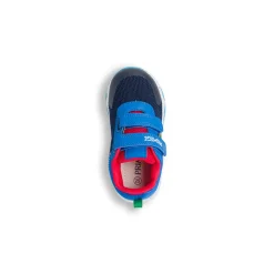 Sneakers primi passi blu da bambino con luci nella suola Primigi Baby Air Light