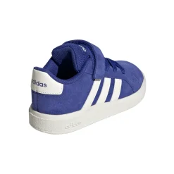 Sneakers Primi Passi blu per bambino con strappo adidas Grand Court