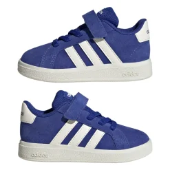 Sneakers Primi Passi blu per bambino con strappo adidas Grand Court