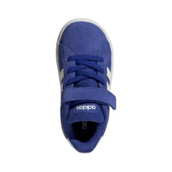 Sneakers Primi Passi blu per bambino con strappo adidas Grand Court