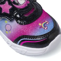 Sneakers Primi passi da bambina fucsia con unicorno e luci Le scarpe di Alice