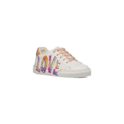 Sneakers Ragazza bianche con scritta LOVE Dieci Baci