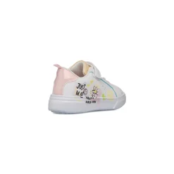 Sneakers Ragazza bianche con stampa colorata Dieci Baci