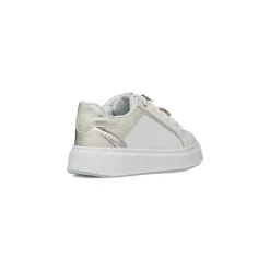 Sneakers Ragazza bianche e argento Dieci Baci