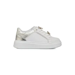 Sneakers Ragazza bianche e argento Dieci Baci