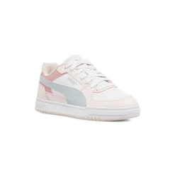 Sneakers Ragazza Bianche e Rosa con Dettagli Azzurri Puma Caven III