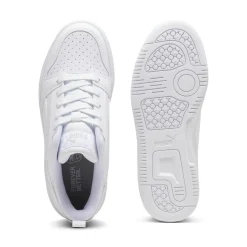 Sneakers ragazza e ragazzo bianche con logo Puma Rebound V6 Low